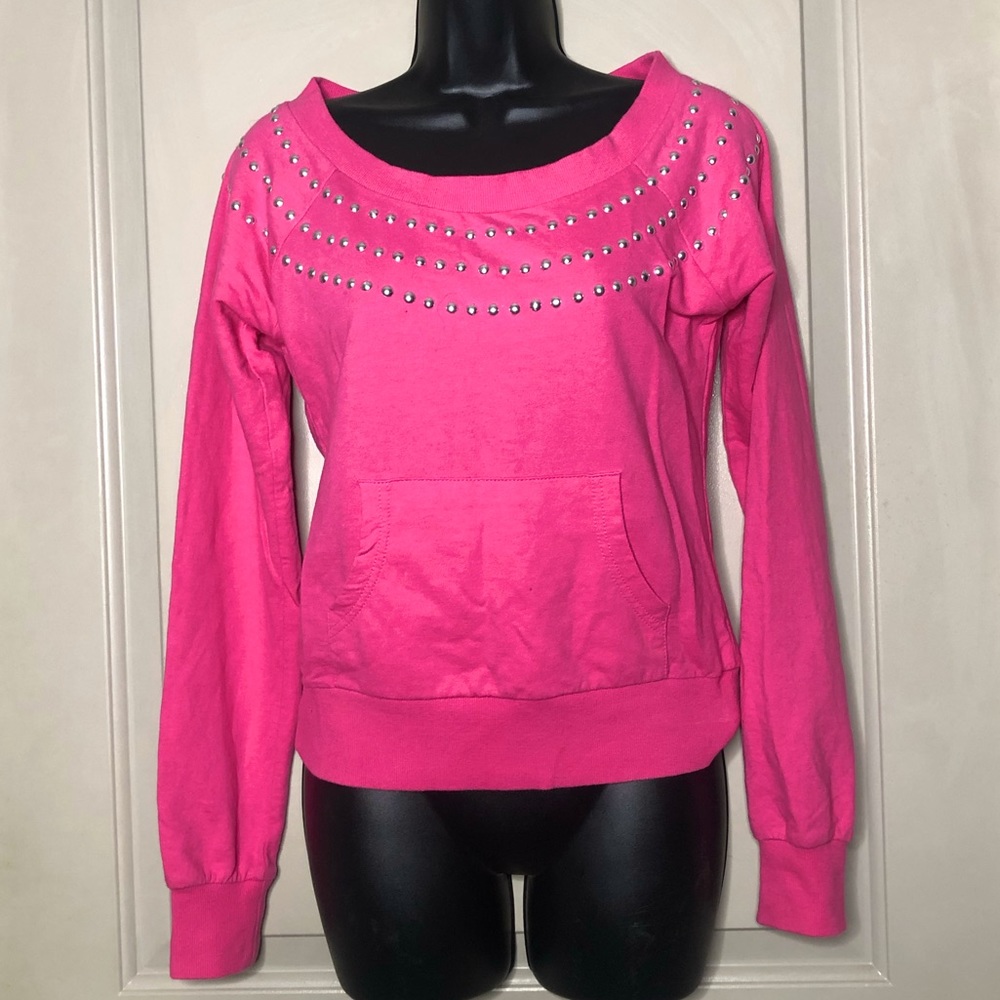Barbie Pink Silver Studded Top